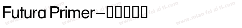 Futura Primer字体转换